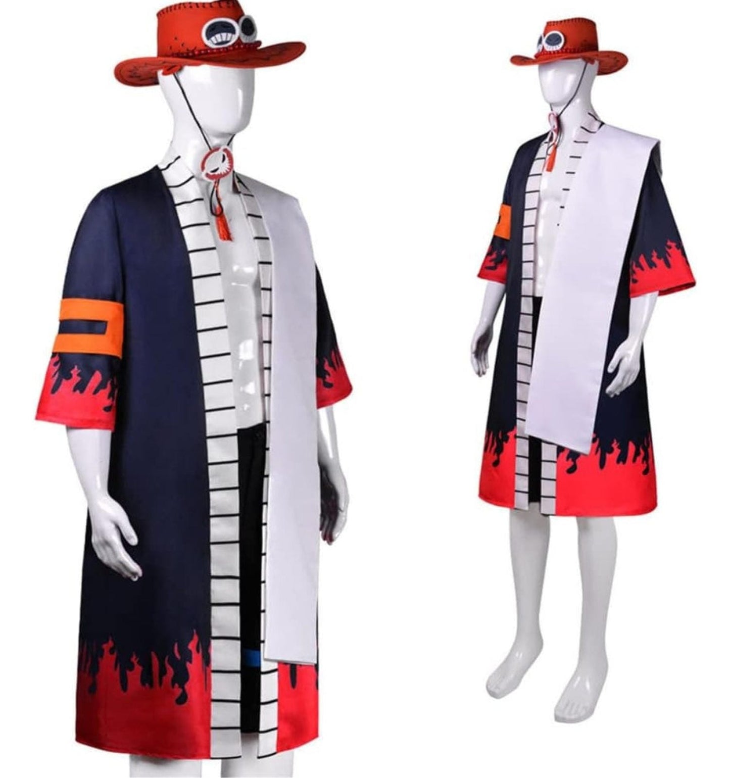 Cosplay Ace Wano One Piece Sombrero Y Accesorios Anime One Piece