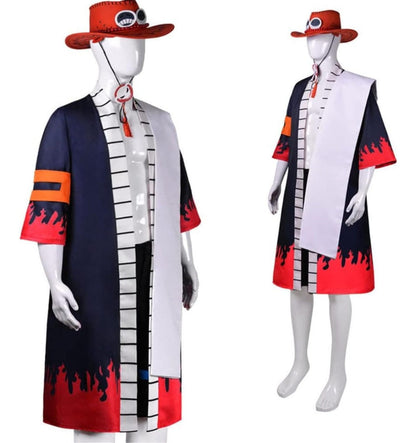 Cosplay Ace Wano One Piece Sombrero Y Accesorios Anime One Piece