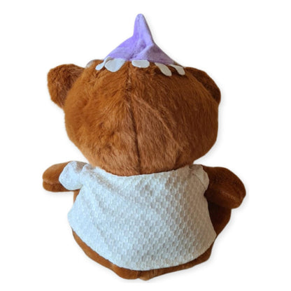 Peluche Oso Dormilón 30cm Con Gorro Regalo Niños Navidad
