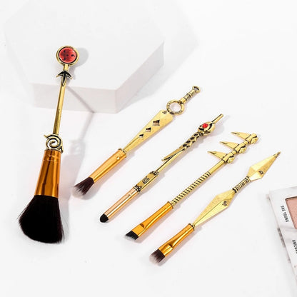 Set Brochas Maquillaje Naruto Anime Cosplay Konoha Sharingan