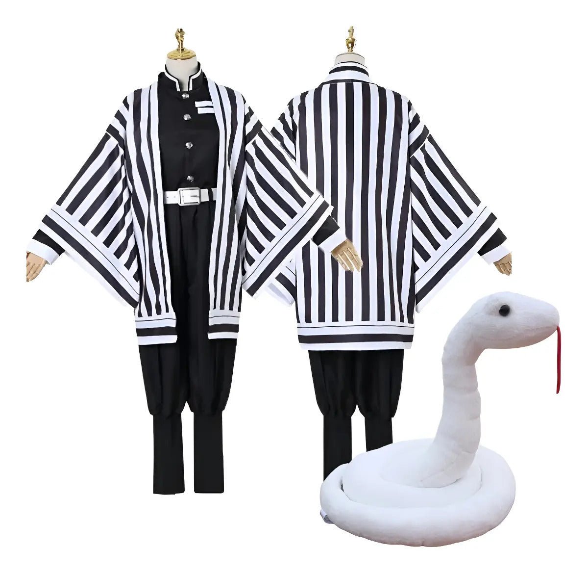Cosplay Obanai Iguro + Serpiente - Kimetsu No Yaiba