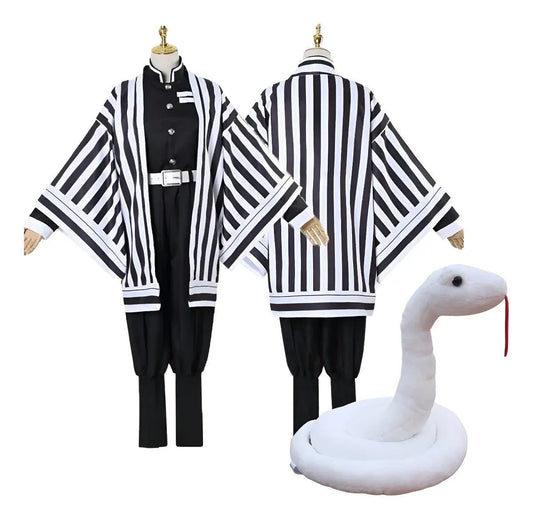 Cosplay Obanai Iguro + Serpiente - Kimetsu No Yaiba