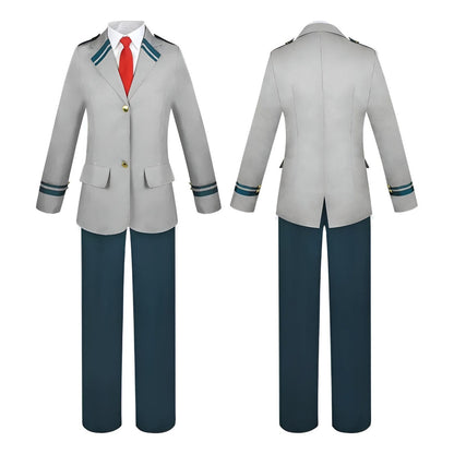 Chaquetas gris con ribetes dorados disfraz UA My Hero Academia para cosplayers