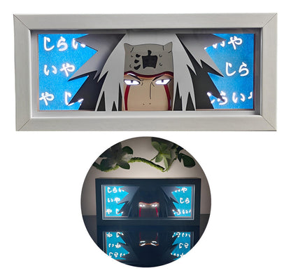 Lámpara Led Jiraiya Anime Naruto 3d Usb O Pilas