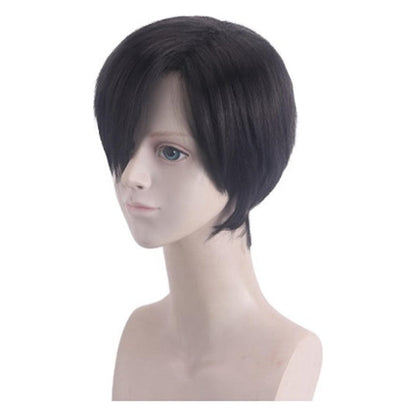 Peluca Levi Ackerman Color Negro Anime Shingeki No Kyojin