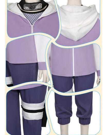 Cosplay Hinata Hyuga Anime Naruto Traje