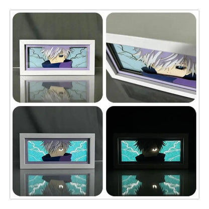 Lámpara Led Satoru Gojo Anime Jujutsu Kaisen A Pilas Y/o Usb