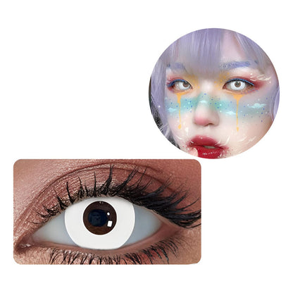 Lentes De Contacto Blancos Cosplay Zombie Demonio Byakugan