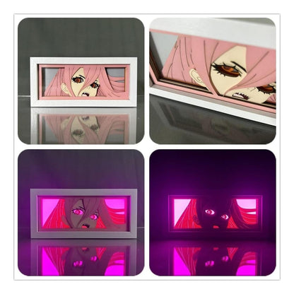 Lámpara Led Power Anime Chainsaw Man A Pilas Y/o Usb Mesa