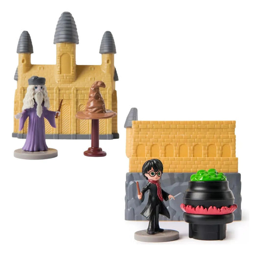Pack 2 Sets Figuras Harry Potter Y Dumbledore Magical