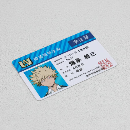 Tarjeta Estudiante UA - My Hero Academia Cosplay