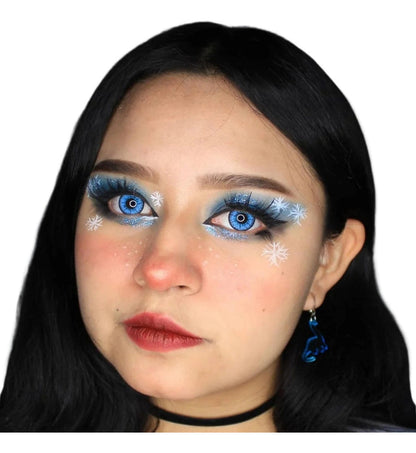 Lentes Contacto Azul Cosplay Anime Fantasía