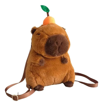 Mochila Peluche Capibara Kawaii Capybara Ideal Para Niños