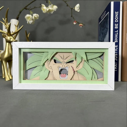Lámpara Led Broly Ssj Anime Dragon Ball Z A Pilas / Usb Mesa