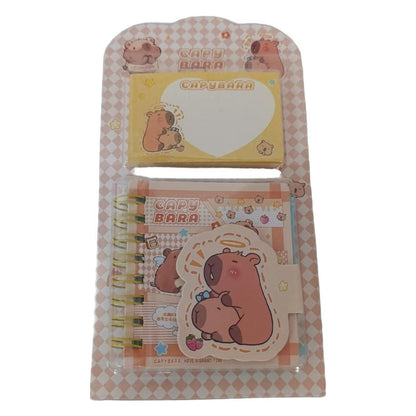 Caja Sorpresa Capybara Carpincho Kawaii Peluche Libreta Cute