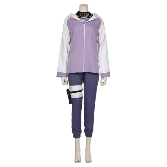 Cosplay Hinata Hyuga Naruto frente maniquí con protector de frente Clan Hyuga