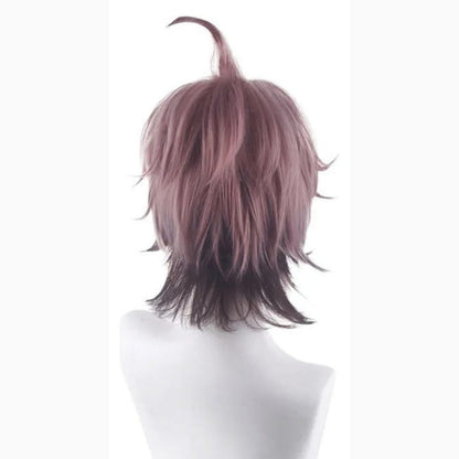 Peluca Naegi Makoto Cosplay Danganronpa Videojuego Anime