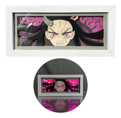Lámpara Led Nezuko Kamado Anime Demon Slayer Escritorio Usb