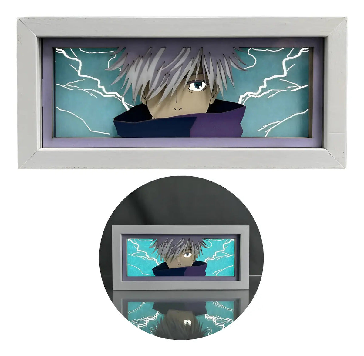 Lámpara Led Satoru Gojo Anime Jujutsu Kaisen A Pilas Y/o Usb