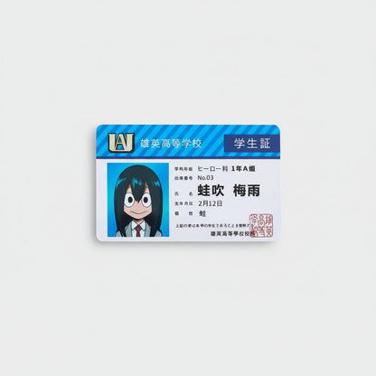 Tarjeta Estudiante UA - My Hero Academia Cosplay