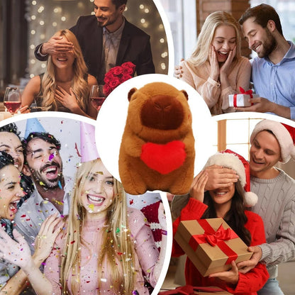 Peluche Capybara Con Corazón Capibara Regalo San Valentín