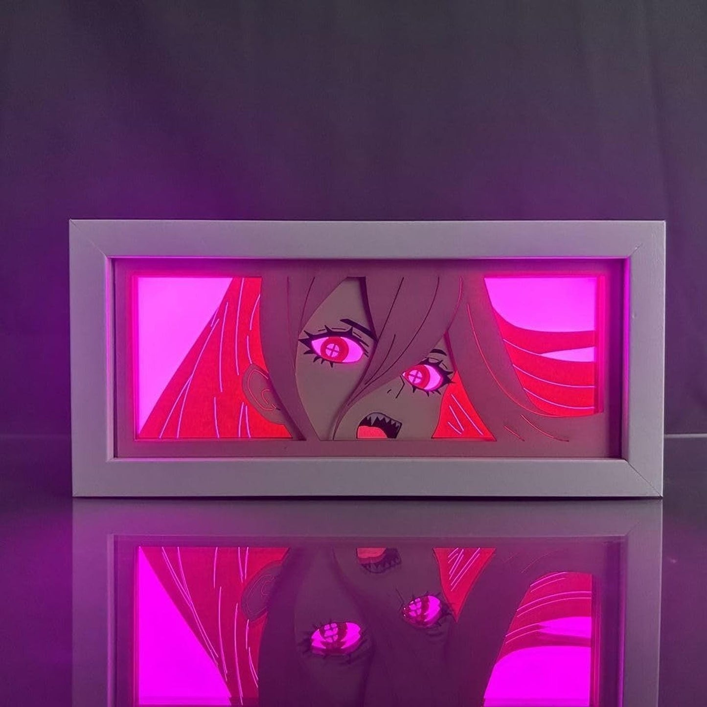Lámpara Led Power Anime Chainsaw Man A Pilas Y/o Usb Mesa