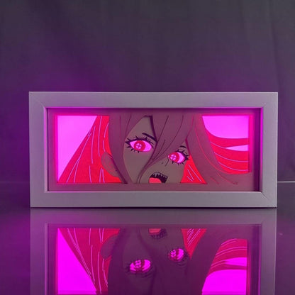 Lámpara Led Power Anime Chainsaw Man A Pilas Y/o Usb Mesa