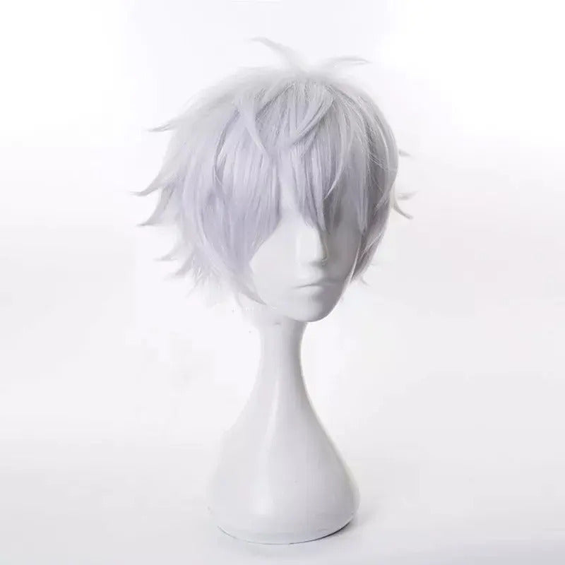 Peluca Gojo Satoru + Lentes - Jujutsu Kaisen Cosplay