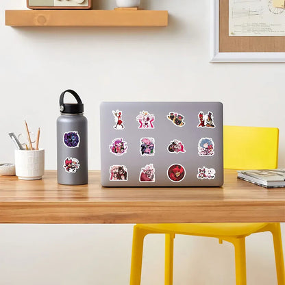Set 100 Stickers Hazbin Hotel Alastor Pegatina