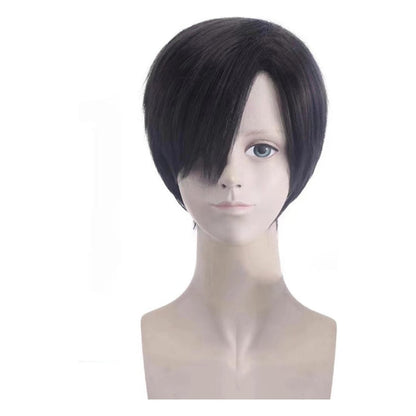 Peluca Levi Ackerman Color Negro Anime Shingeki No Kyojin