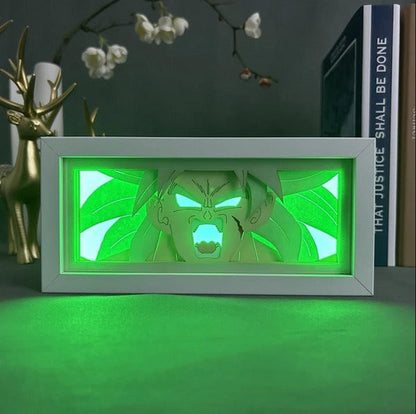 Lámpara Led Broly Ssj Anime Dragon Ball Z A Pilas / Usb Mesa