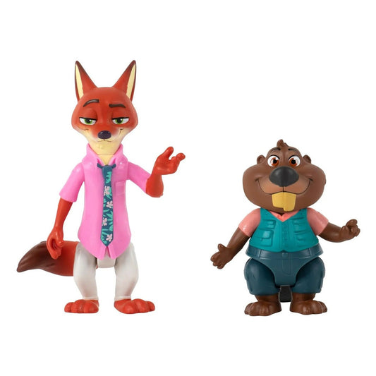Set Figuras Articuladas Zootopia 2 Nick Y Nibbles Disney