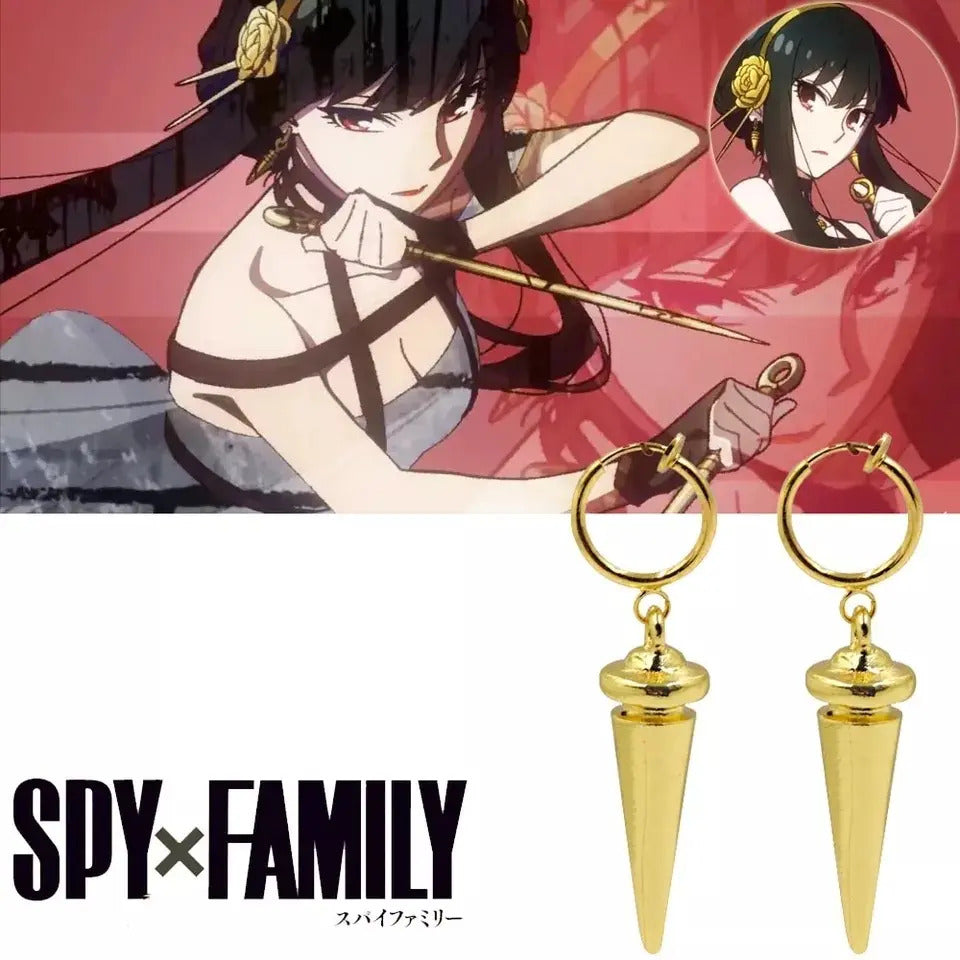 Aros Yor Forger Spy X Family Cosplay Anime Pendientes