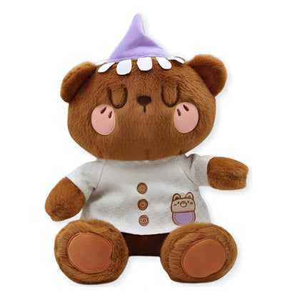 Peluche Oso Dormilón 30cm Con Gorro Regalo Niños Navidad