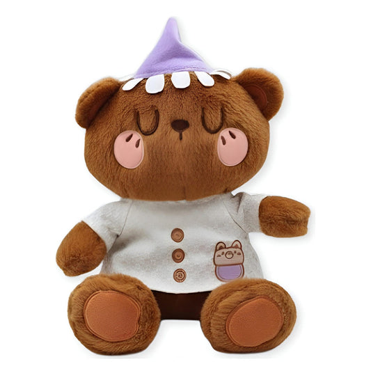 Peluche Oso Dormilón 30cm Con Gorro Regalo Niños Navidad