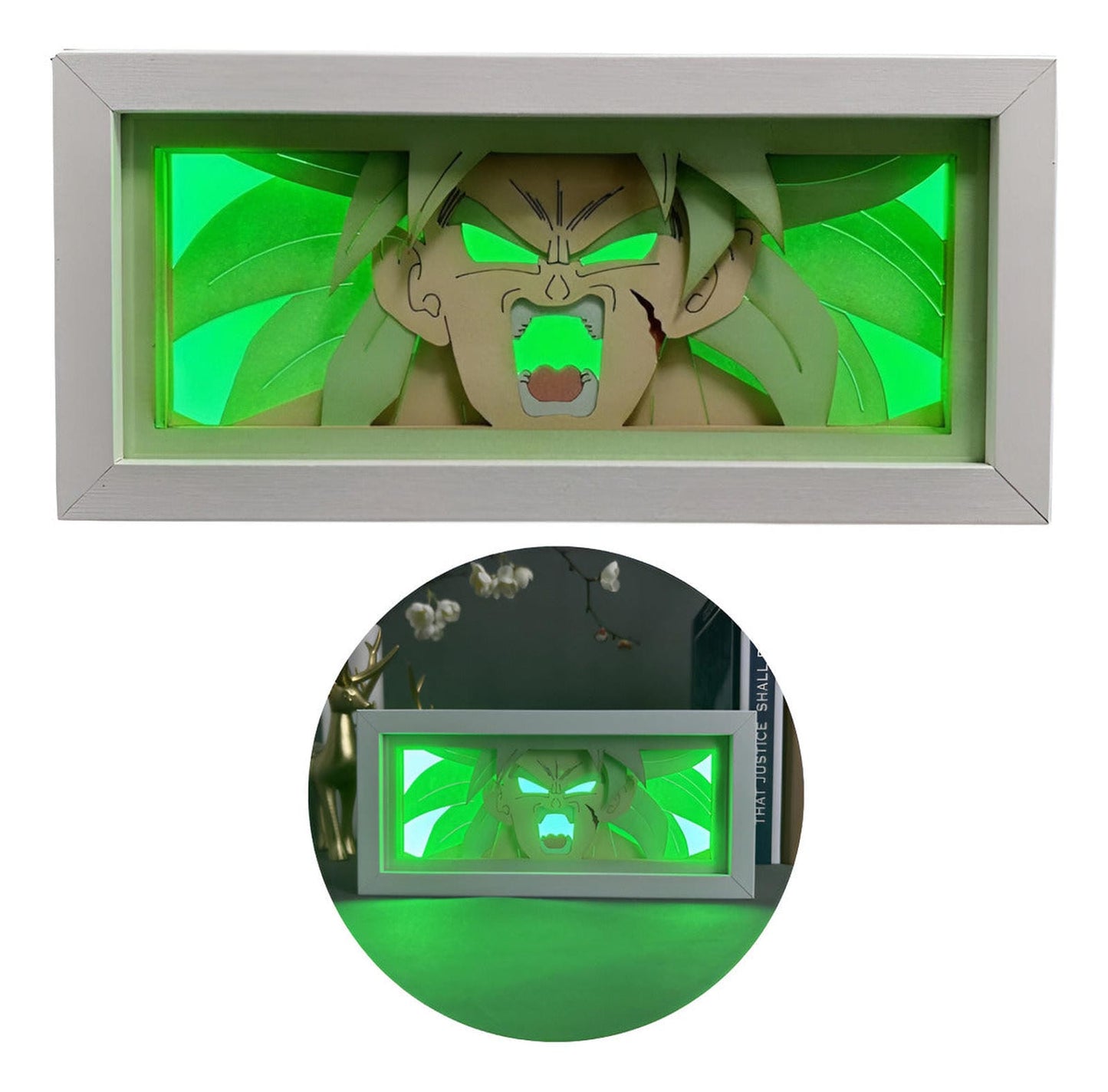 Lámpara Led Broly Ssj Anime Dragon Ball Z A Pilas / Usb Mesa