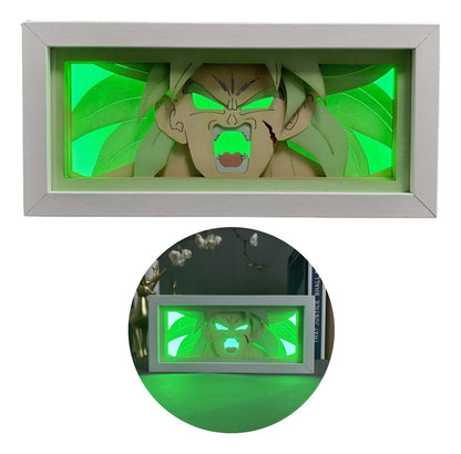 Lámpara Led Broly Ssj Anime Dragon Ball Z A Pilas / Usb Mesa