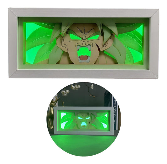 Lámpara Led Broly Ssj Anime Dragon Ball Z A Pilas / Usb Mesa