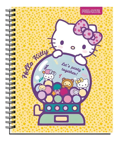 Pack 5 Cuadernos Hello Kitty Universitario Proarte 100h 7mm