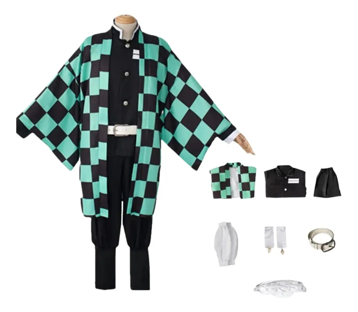 Disfraz Tanjiro Kamado Anime Demon Slayer Cosplay Kimetsu No Yaiba Adulto