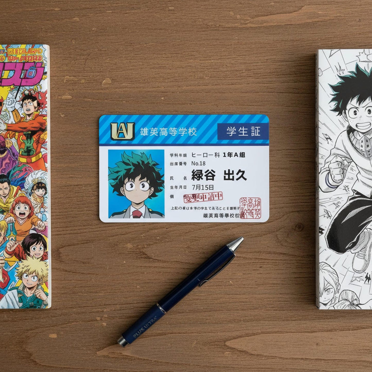 Tarjeta Estudiante UA - My Hero Academia Cosplay