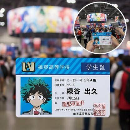 Tarjeta Estudiante UA - My Hero Academia Cosplay