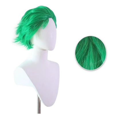 Peluca Verde Roronoa Zoro Anime One Piece Cosplay
