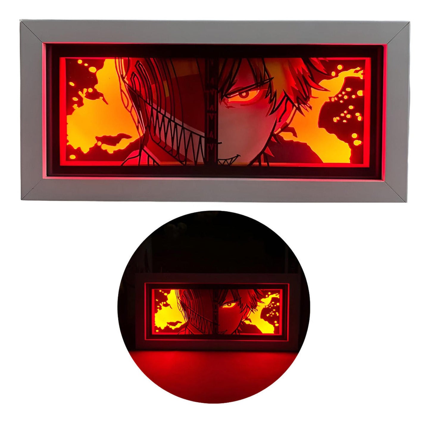 Lámpara Led Denji Anime Chainsaw Man A Pilas Y/o Usb