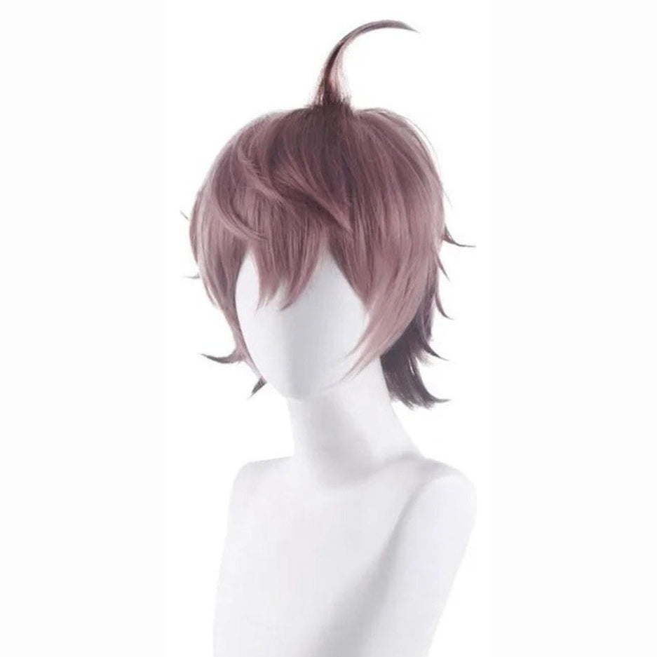 Peluca Naegi Makoto Cosplay Danganronpa Videojuego Anime