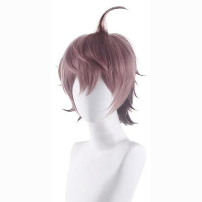 Peluca Naegi Makoto Cosplay Danganronpa Videojuego Anime