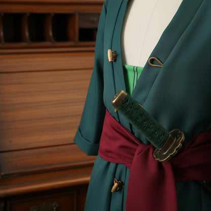 Cosplay Roronoa Zoro One Piece Disfraz Anime Incluye Peluca