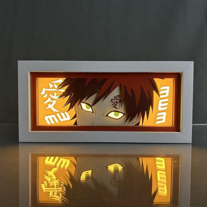 Lámpara Led Gaara Anime Naruto A Pilas Y Usb