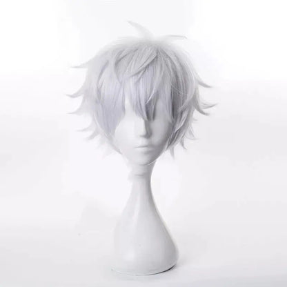 Peluca Gojo Satoru + Lentes - Jujutsu Kaisen Cosplay