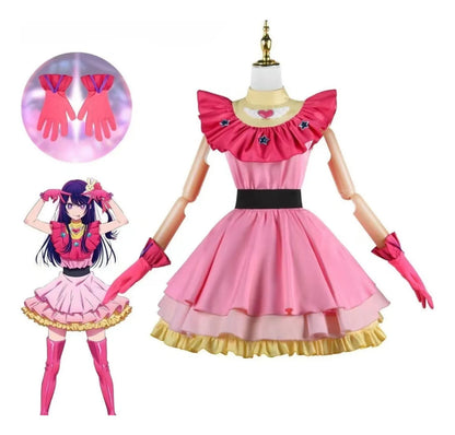 Set Cosplay Ai Hoshino Vestido Oshi No Ko Accesorios